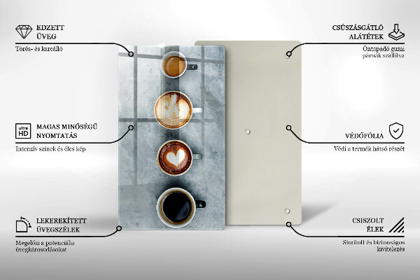 Induction hob protector Kitchen - Coffee cups