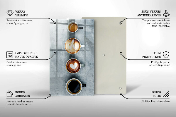 Induction hob protector Kitchen - Coffee cups
