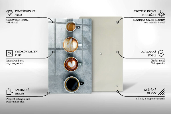 Induction hob protector Kitchen - Coffee cups