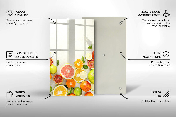 Induction hob protector Fruits citruses