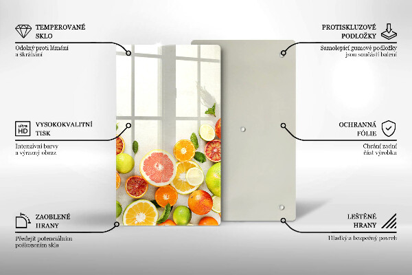 Induction hob protector Fruits citruses