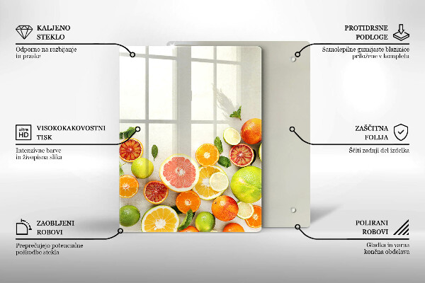 Induction hob protector Fruits citruses
