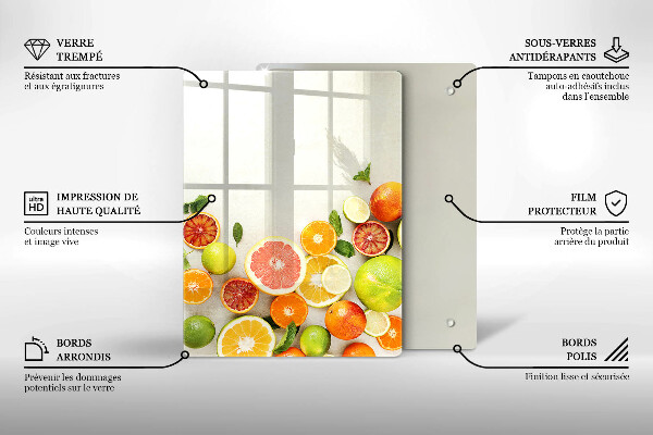 Induction hob protector Fruits citruses