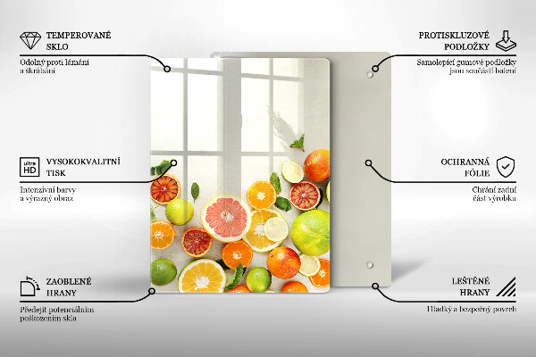 Induction hob protector Fruits citruses