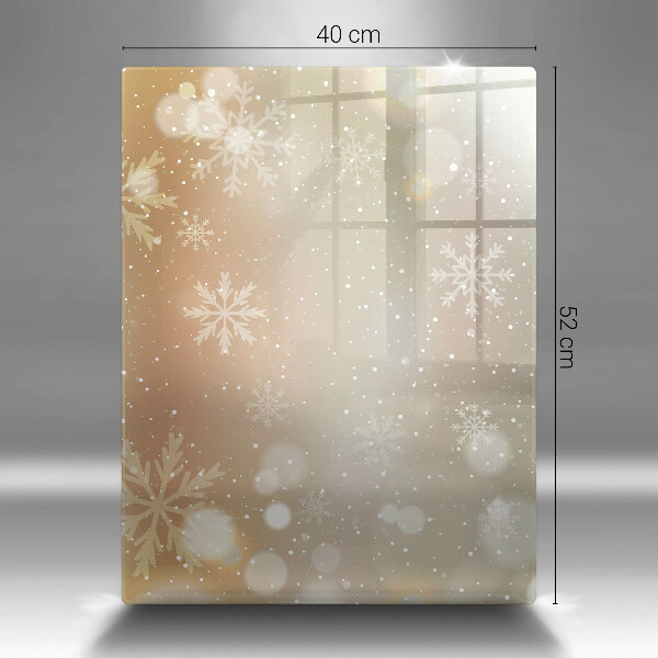 Induction hob protector Snowflakes