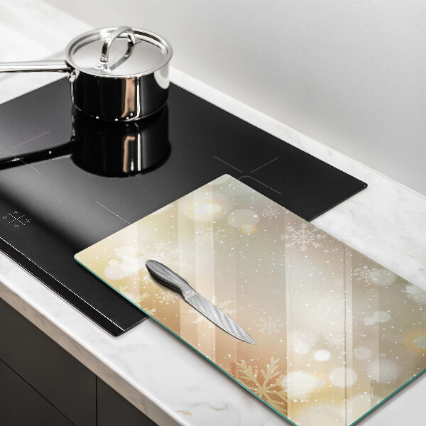 Induction hob protector Snowflakes
