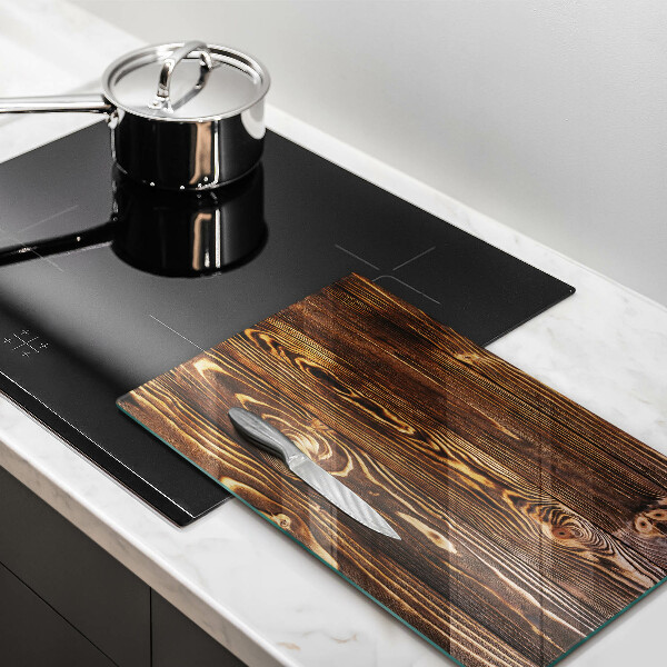 Induction hob protector Wood texture