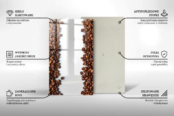 Induction hob protector Grain coffee