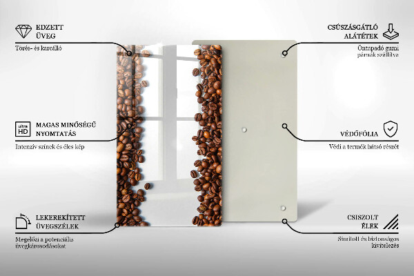 Induction hob protector Grain coffee