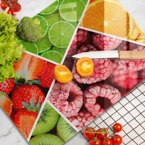 Induction hob protector Colorful fruit