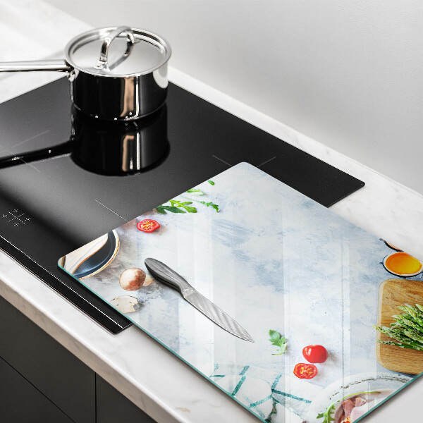 Induction hob protector Ingredients in the kitchen