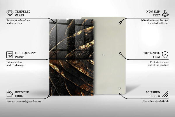 Work surface savers Golden leaf