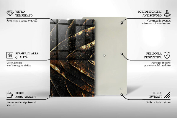 Work surface savers Golden leaf