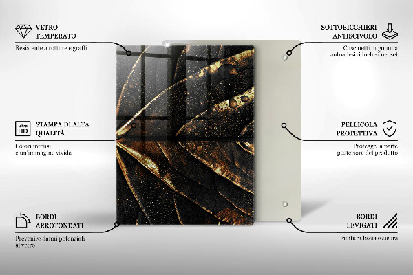 Work surface savers Golden leaf