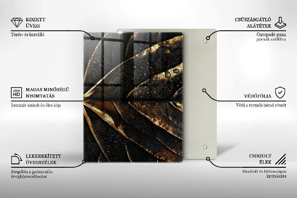 Work surface savers Golden leaf