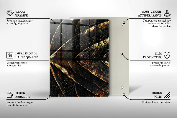 Work surface savers Golden leaf