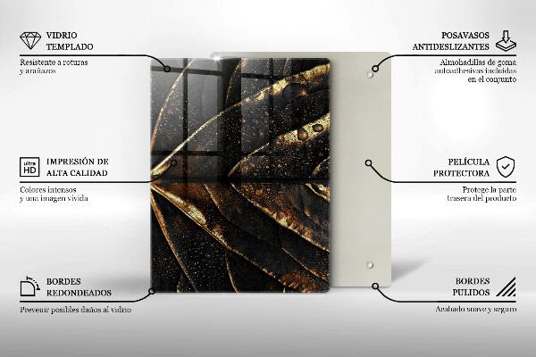 Work surface savers Golden leaf