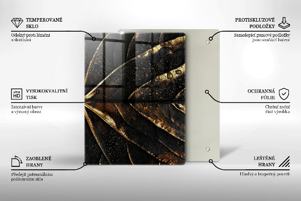 Work surface savers Golden leaf