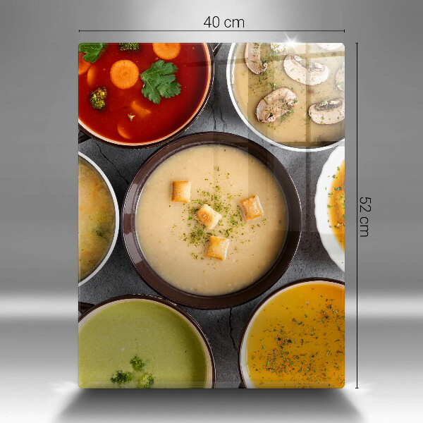 Work surface savers Colorful soups