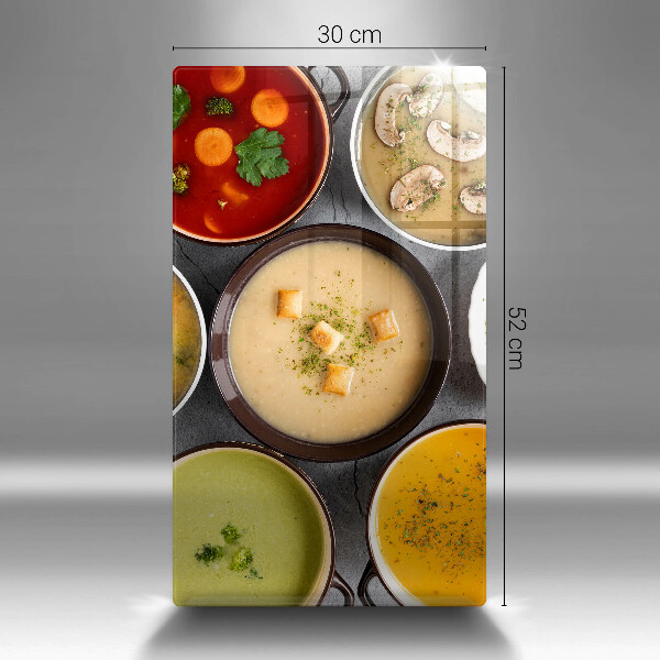 Work surface savers Colorful soups