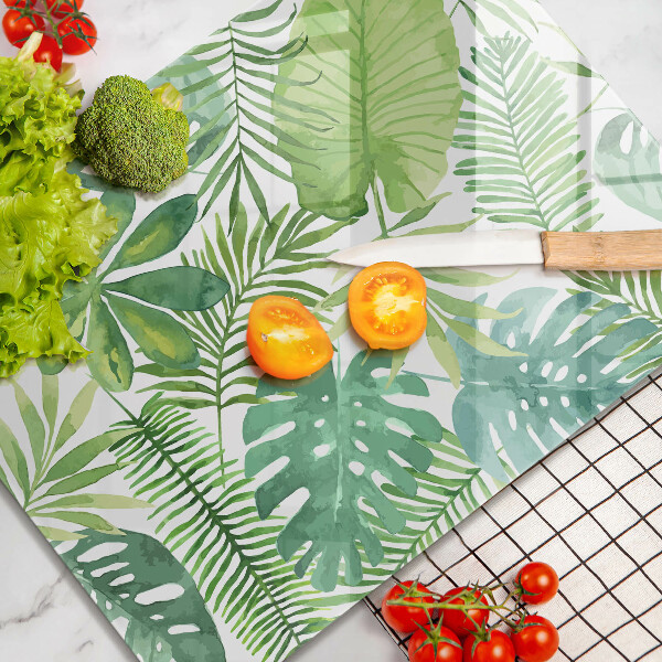 Induction hob protector Boho watercolors leaves