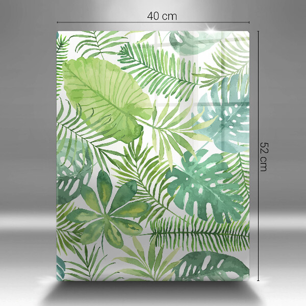 Induction hob protector Boho watercolors leaves