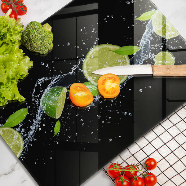 Induction hob protector Juicy lime in water