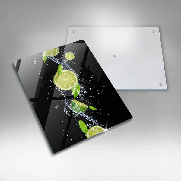Induction hob protector Juicy lime in water