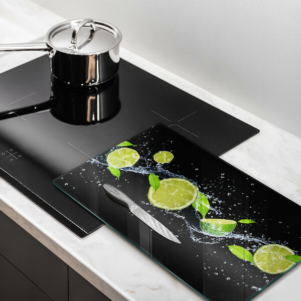 Induction hob protector Juicy lime in water