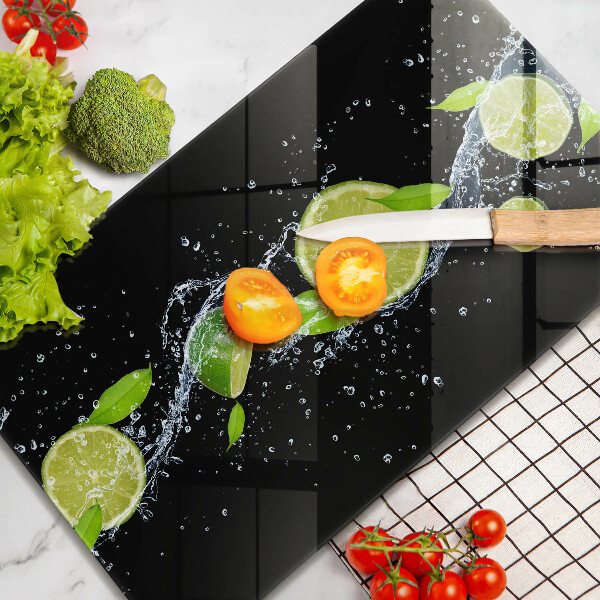 Induction hob protector Juicy lime in water