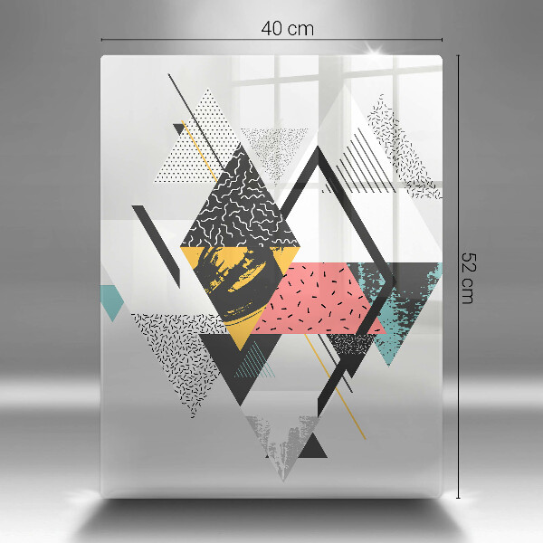 Induction hob protector Abstraction of the triangle