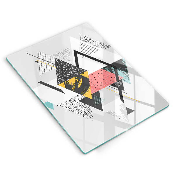 Induction hob protector Abstraction of the triangle