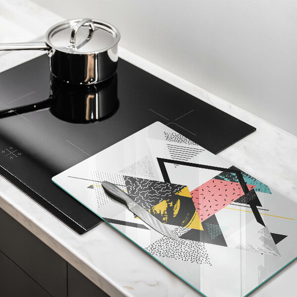 Induction hob protector Abstraction of the triangle