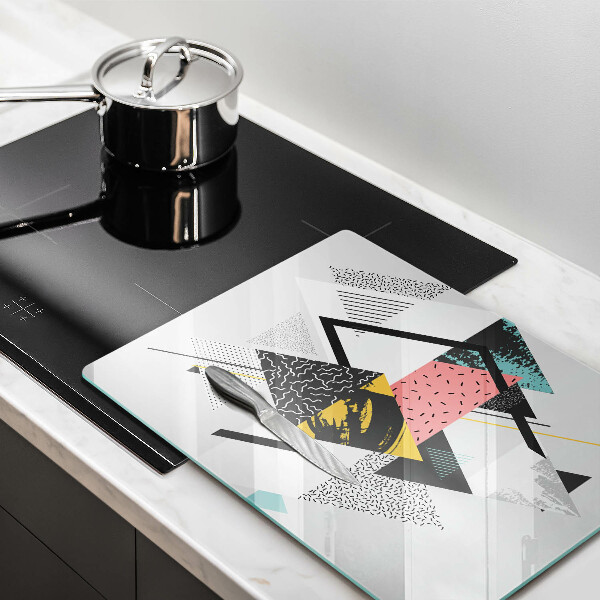 Induction hob protector Abstraction of the triangle