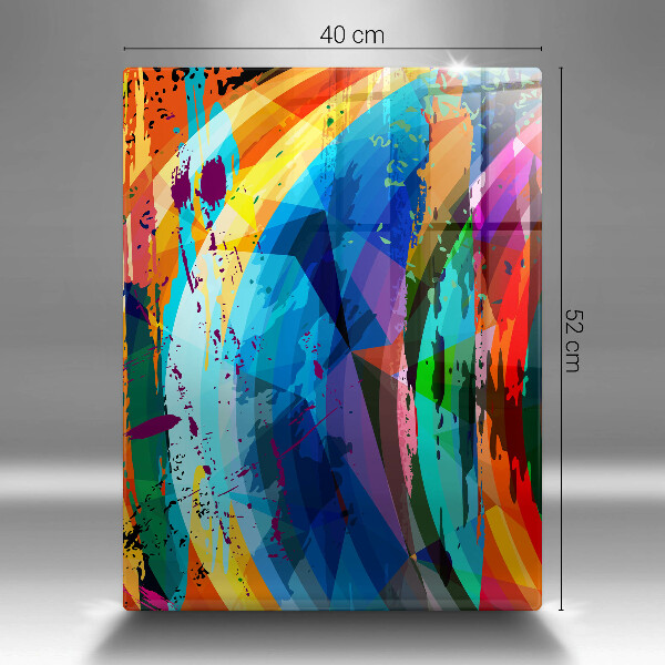 Induction hob protector Colorful paint stains