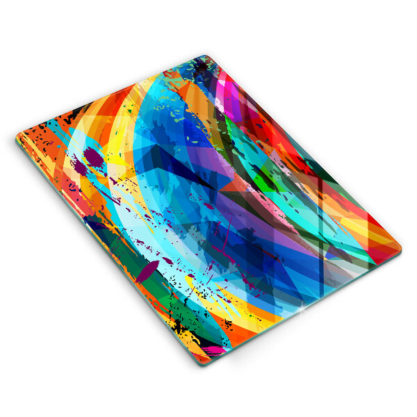Induction hob protector Colorful paint stains