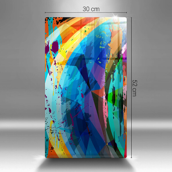 Induction hob protector Colorful paint stains