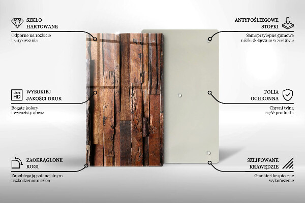 Induction hob protector Decorative wood boards