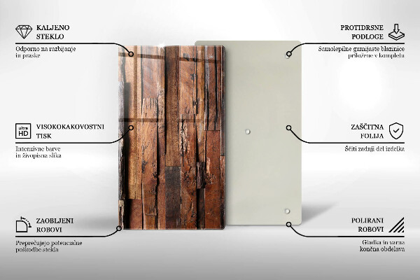 Induction hob protector Decorative wood boards