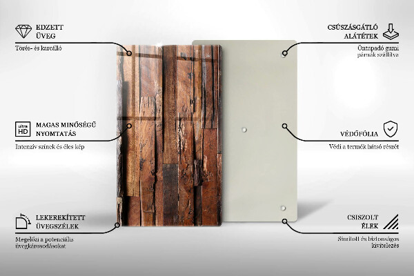 Induction hob protector Decorative wood boards