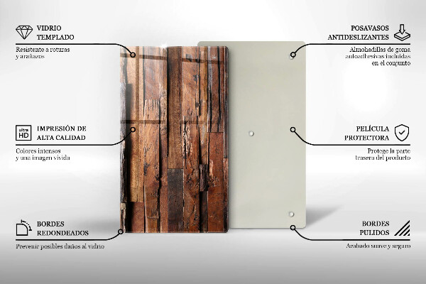 Induction hob protector Decorative wood boards
