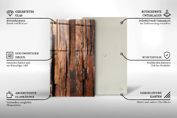Induction hob protector Decorative wood boards