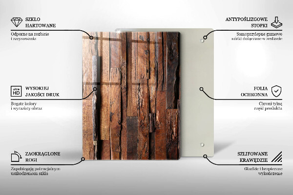 Induction hob protector Decorative wood boards