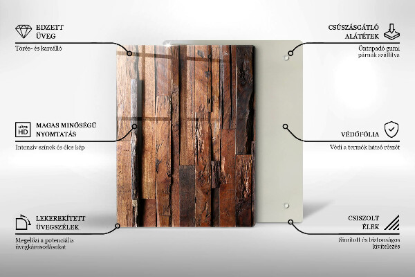 Induction hob protector Decorative wood boards