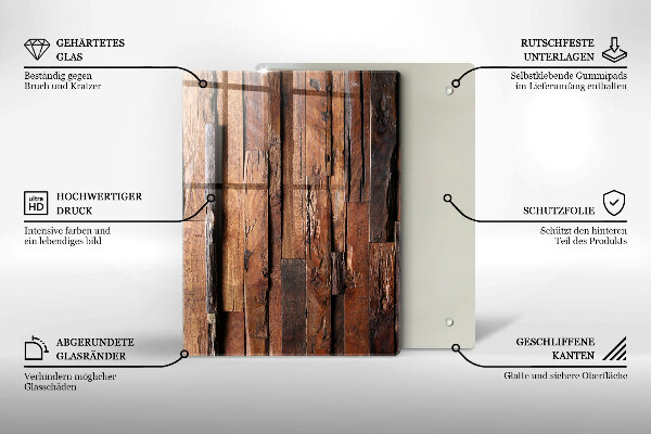 Induction hob protector Decorative wood boards