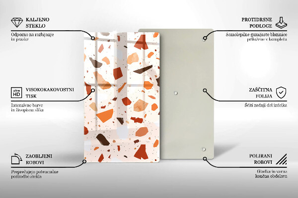 Induction hob protector Decorative stone stone