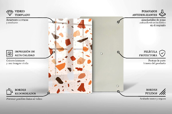 Induction hob protector Decorative stone stone