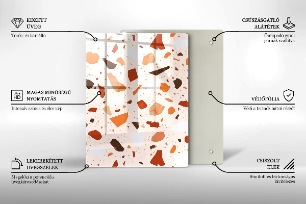 Induction hob protector Decorative stone stone