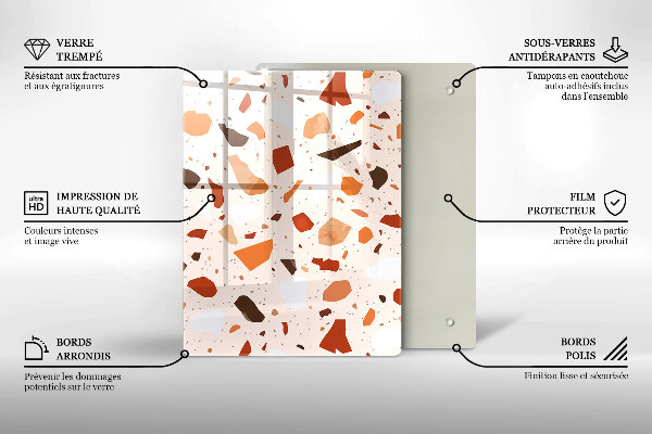 Induction hob protector Decorative stone stone