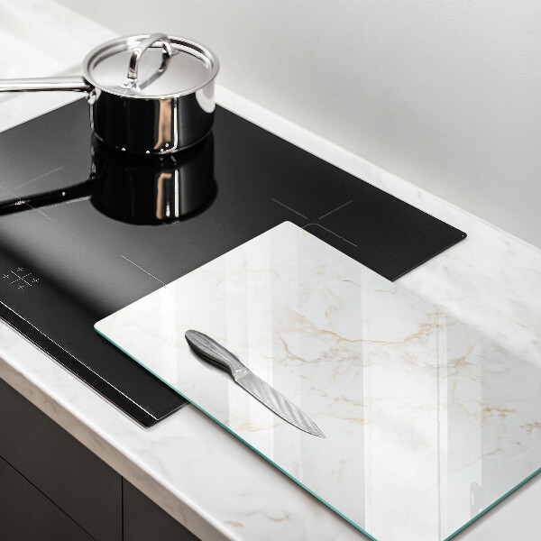 Induction hob protector Elegant stone marble